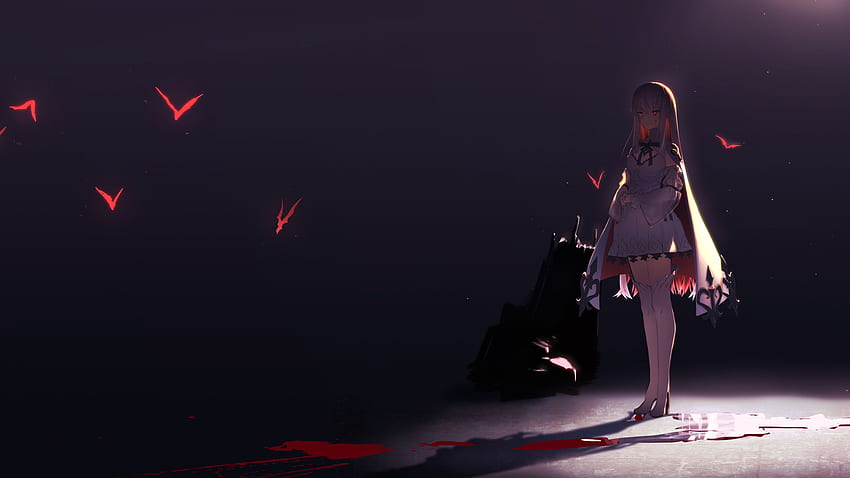 Anime Girl Devil Eyes 1440P Resolution , , Background, and, Red Devil Girl HD wallpaper