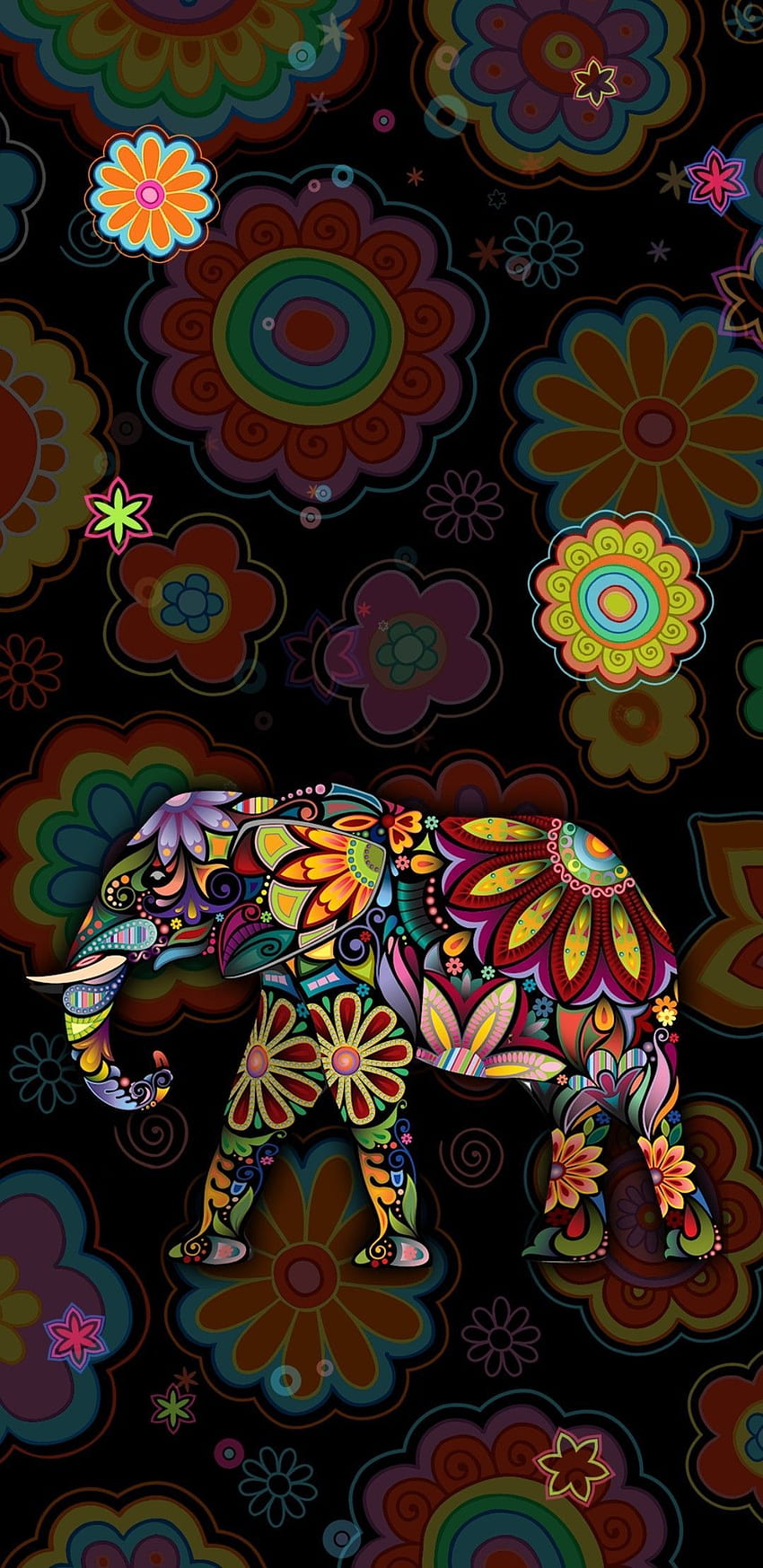 Lauren Leigh™ on Animal . Elephant , Animal , Painting, Abstract Elephant HD phone wallpaper