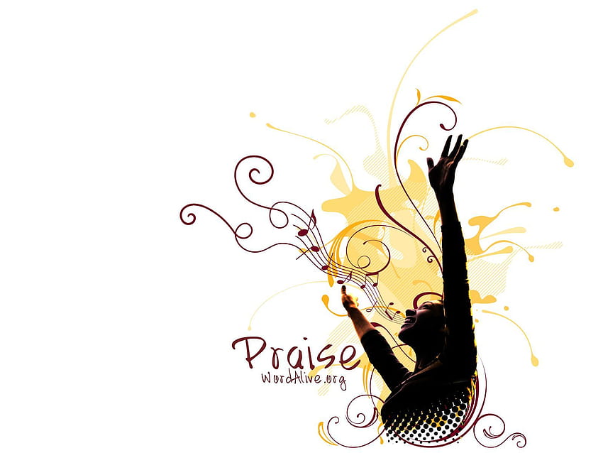 Grafica cristiana: di lode, lode e adorazione Sfondo HD