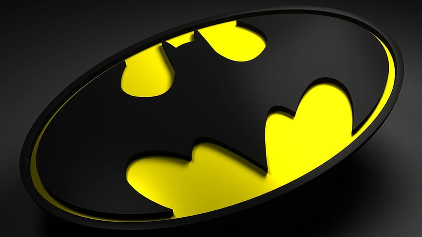 アニメーション化されたバットマンのロゴ3Dモデル 高画質の壁紙
