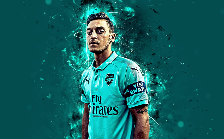 Mesut Özil, , Arsenal, abstrakte Kunst HD-Hintergrundbild