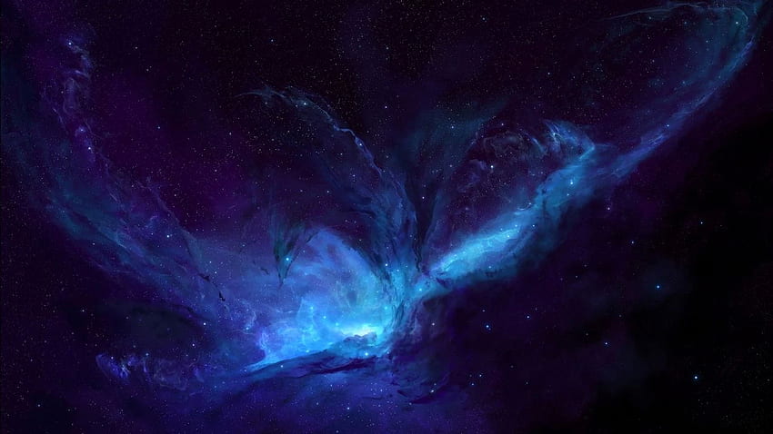 Blue Milky Way Galaxy Laptop Full HD wallpaper | Pxfuel