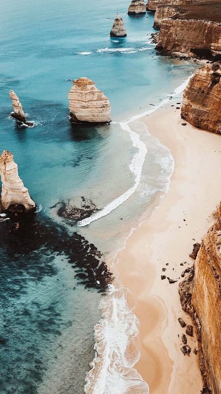 Scopri le migliori cose da fare a Faro, in Portogallo. Oceano, estetica da spiaggia, grafica da viaggio, Algarve Portogallo Sfondo del telefono HD