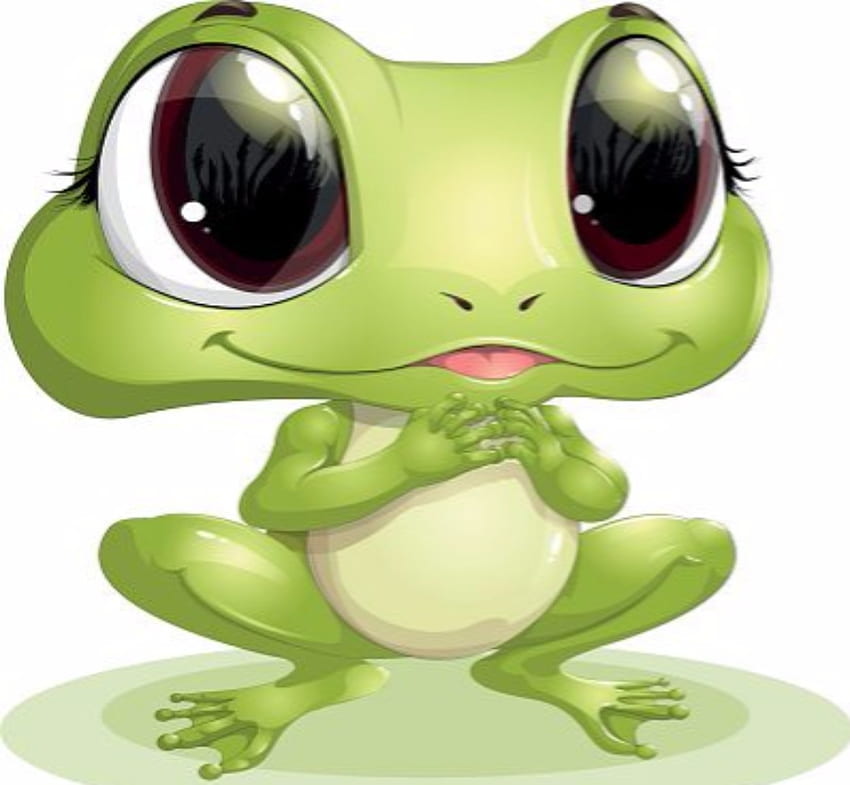 Baby Frog, Rana, Cartoni animati, Digitale, Arte Sfondo HD