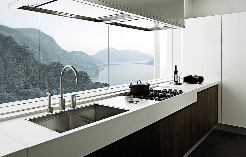 Interior, , , Table, Furniture, Kitchen, Sink HD wallpaper