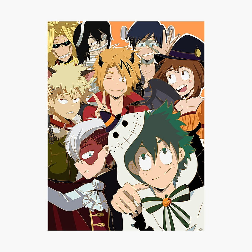 My Hero Academia Halloween Poster Poster, MHA Halloween HD phone wallpaper