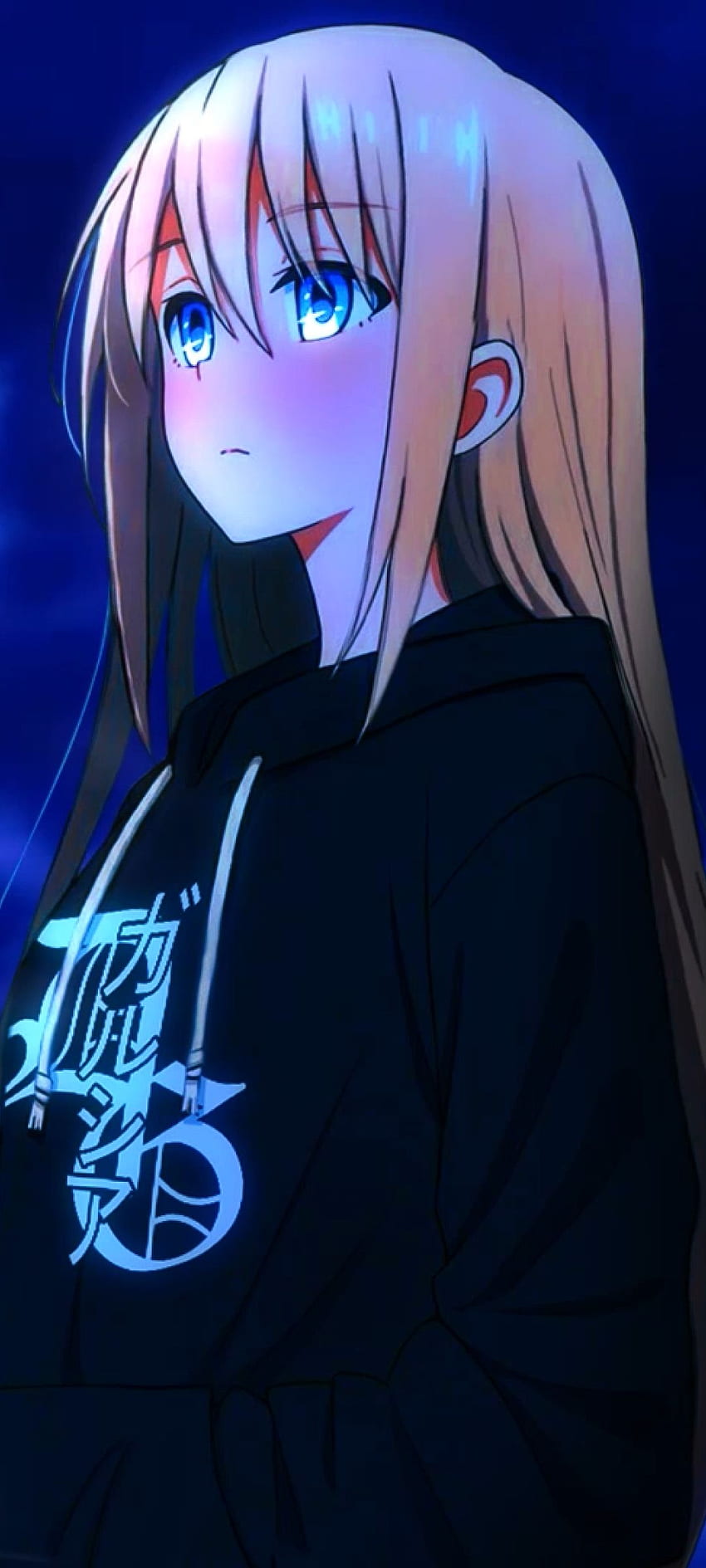 Resolução de garota de anime de olhos azuis loiros, anime, e plano de fundo, anime de 1080x2400 Papel de parede de celular HD
