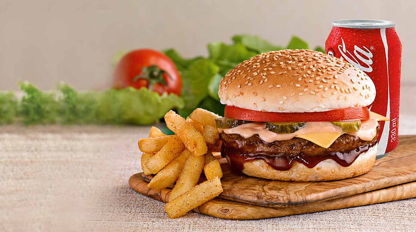 Burger And Fries, Chicken Burger HD wallpaper