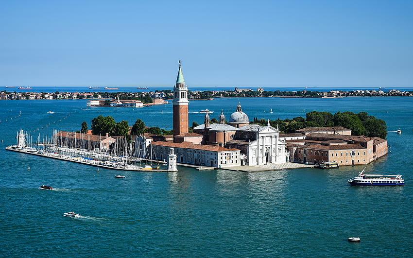 Venesia Italia Bangunan Kota Pulau San Marco Wallpaper HD