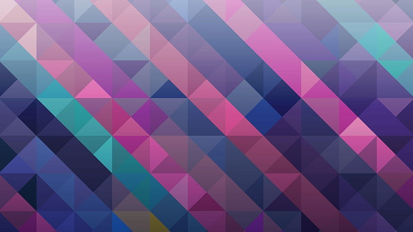 ดิจิทัลอาร์ต มินิมัลลิสต์ นามธรรม แพทเทิร์น เรขาคณิต สามเหลี่ยม สี่เหลี่ยม สีสัน เส้น โมเสก / และพื้นหลังมือถือ วอลล์เปเปอร์ HD