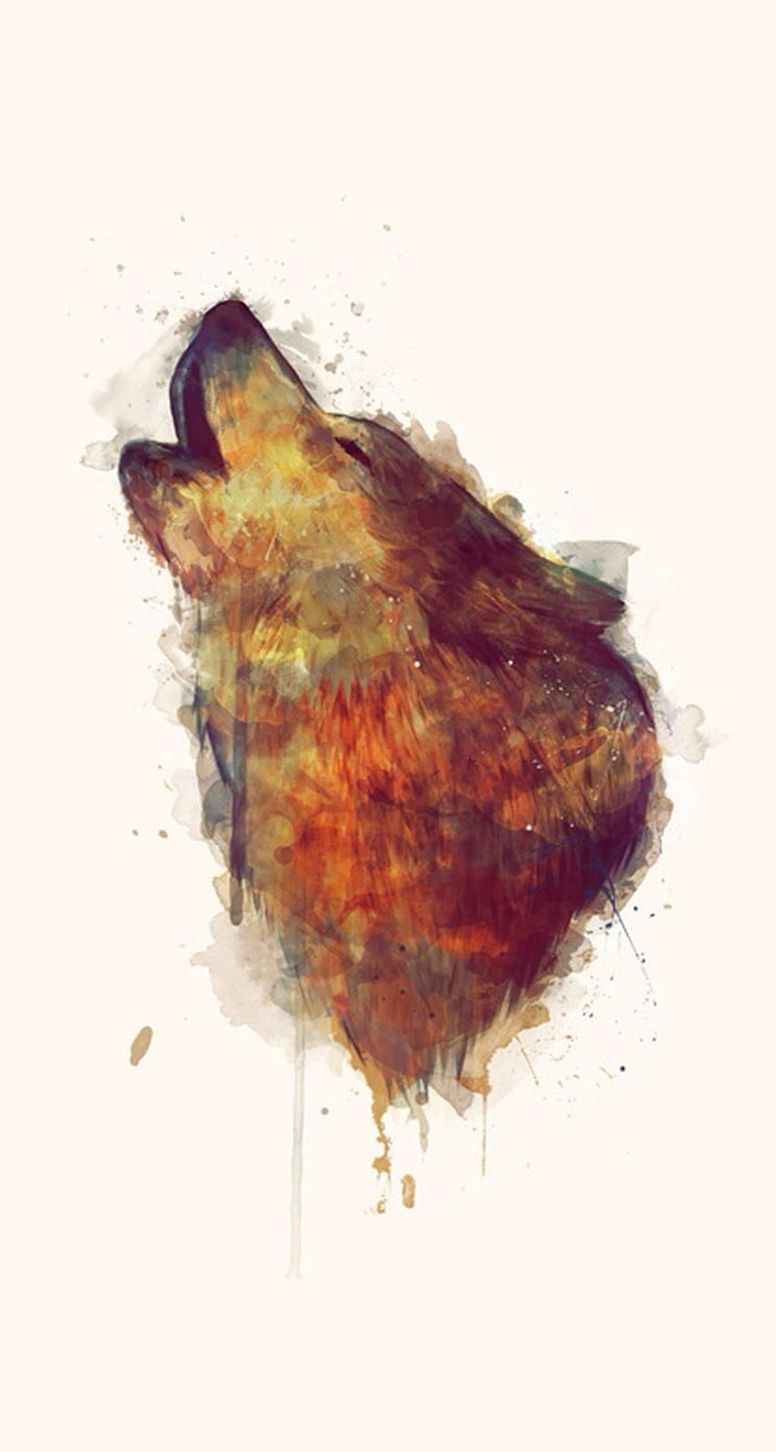 for iPhone 5 - Find a , Background or Lock Screen for your iPhone here. Illustration animale, Croquis animaux, d art, Watercolor Wolf HD phone wallpaper
