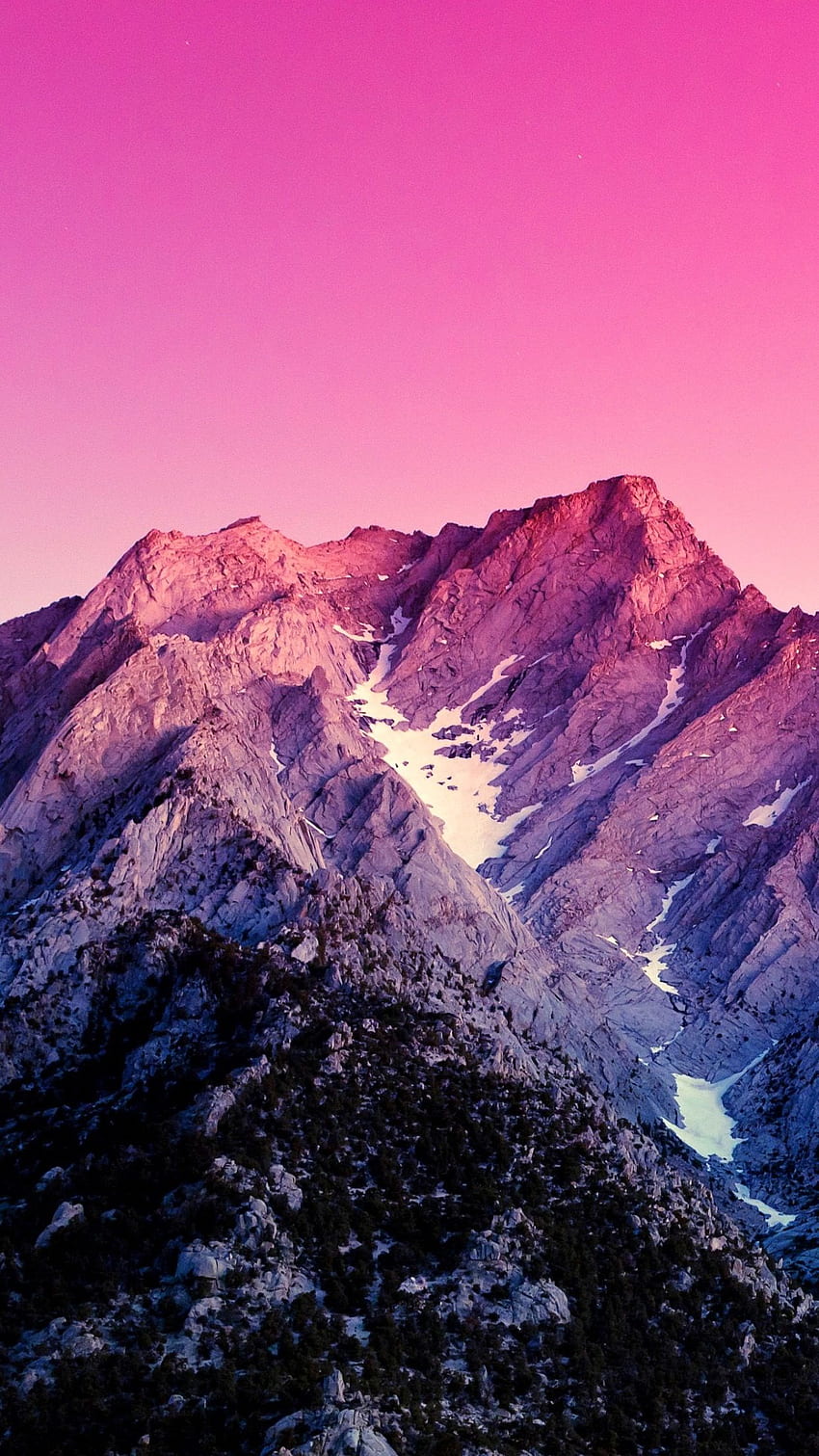 For Android Mobile Phones - Pink Mountain - -, Pink Mountain Sunset HD phone wallpaper