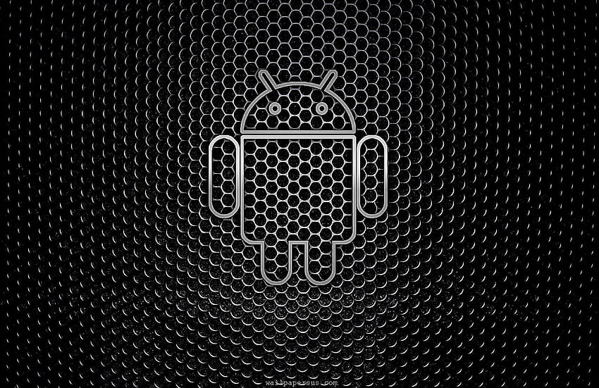 Android in fibra di carbonio, fibra di carbonio lucida Sfondo HD