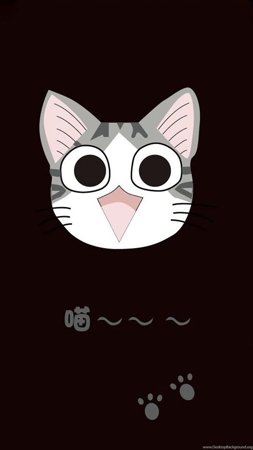 Cute Cat Cartoon 06 Galaxy S5 Background, Cute Black Cat Cartoon wallpaper ponsel HD