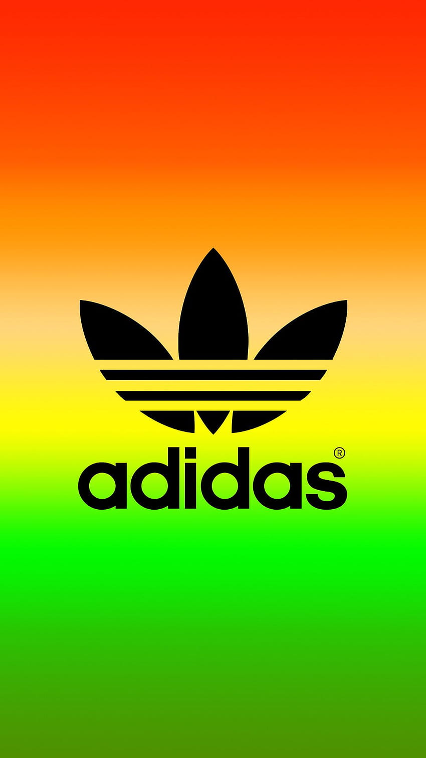 adidas Logo Rasta Color HD phone wallpaper