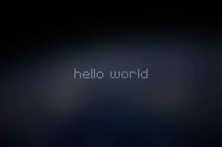 Witaj świecie, typografia, minimalna Tapeta HD