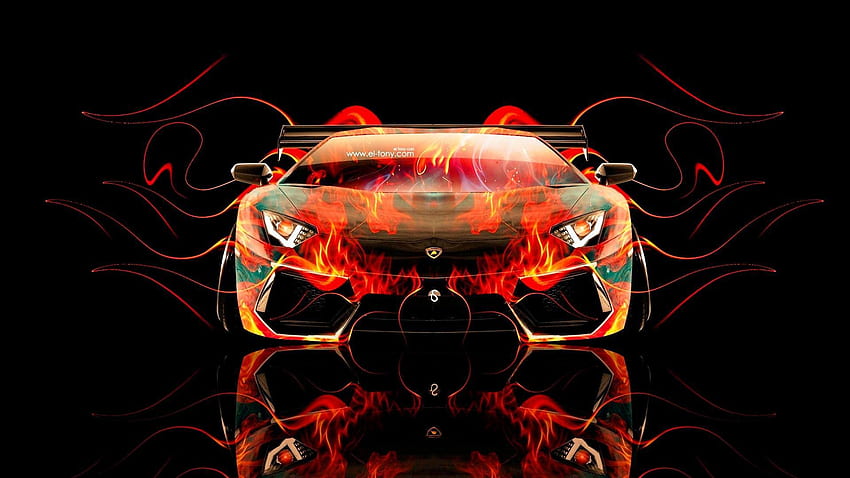 Design Talent Showcase - Lamborghini Fire Car - -, Bugatti Fire HD wallpaper