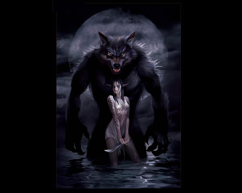 Lycan, Girl Werewolf HD wallpaper