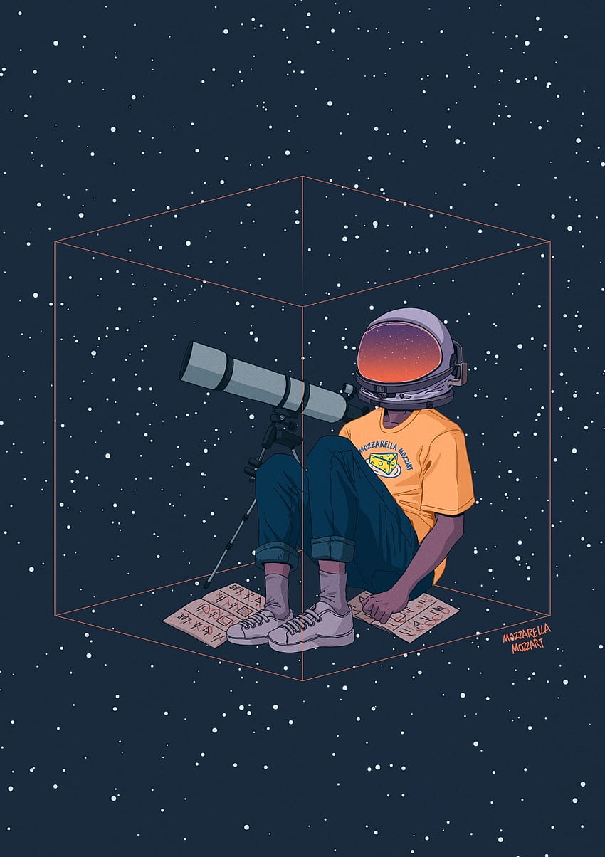 mozza illustration 2017.04 06 - graphic design, illustration en 2020. Astronaut art, Space illustration, Astronaut , Universe Aesthetic fondo de pantalla del teléfono