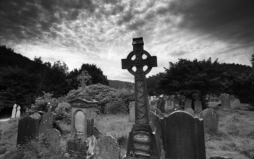Cmentarz, ciemny grób Tapeta HD