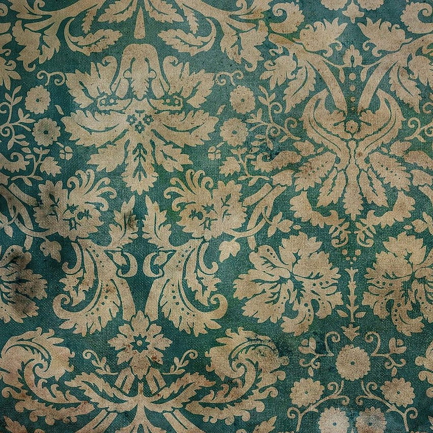 Baroque. Vintage patterns, Background vintage, Green Retro HD phone wallpaper