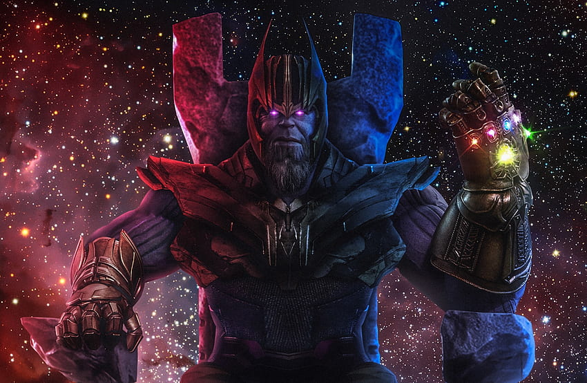 Thanos, Infinity Gauntlet, Avengers 4, movie, fan art HD wallpaper