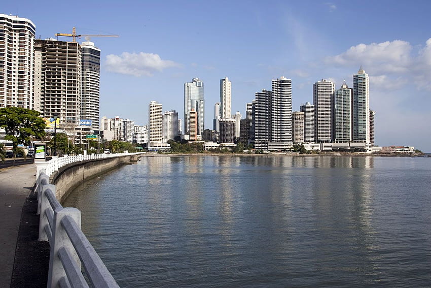 Panama City . Panama Canal HD wallpaper