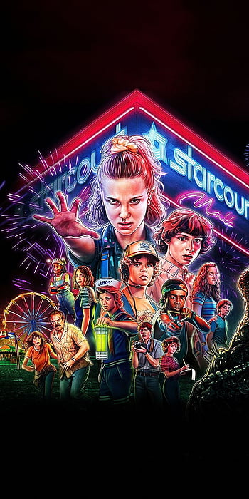 Stranger Things Season 4 Character Art Wallpaper 4K 8821g