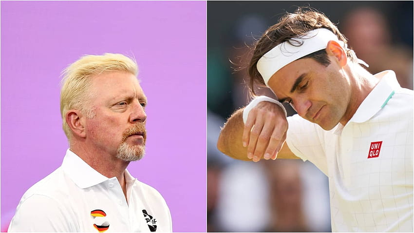Non voglio vederlo perdere il suo ultimo set a Wimbledon 6 0 Boris Becker reagisce all'uscita di Roger Federer da Wimbledon 2021 FirstSportz Sfondo HD