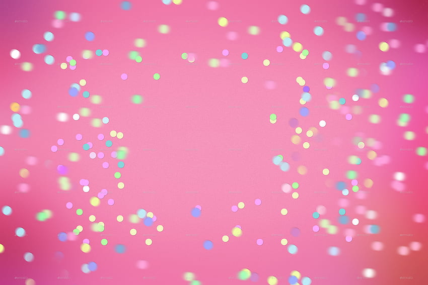 Confetti Background, Pink Confetti HD wallpaper