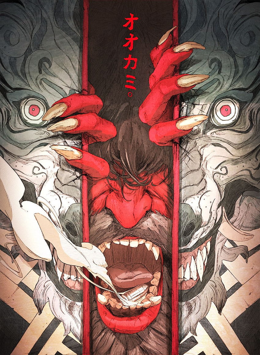 Oni Mask, digital, : Art, Japanese Demon Paintings HD phone wallpaper