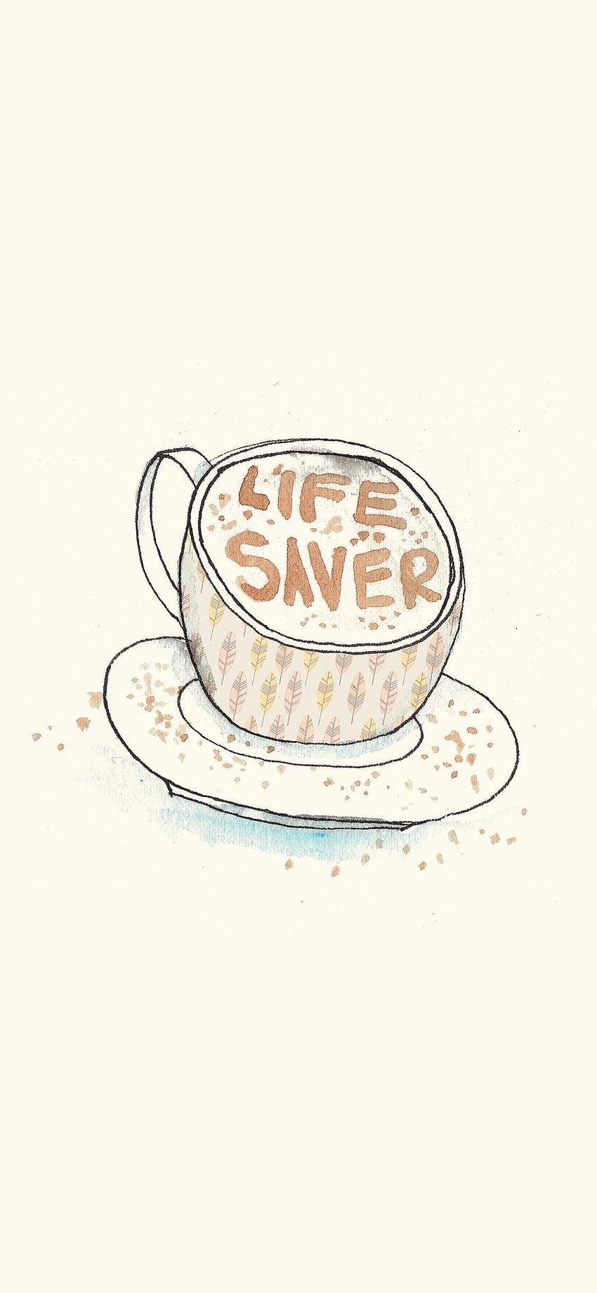 iPhone 8 . life saver coffee, Cute Food HD phone wallpaper