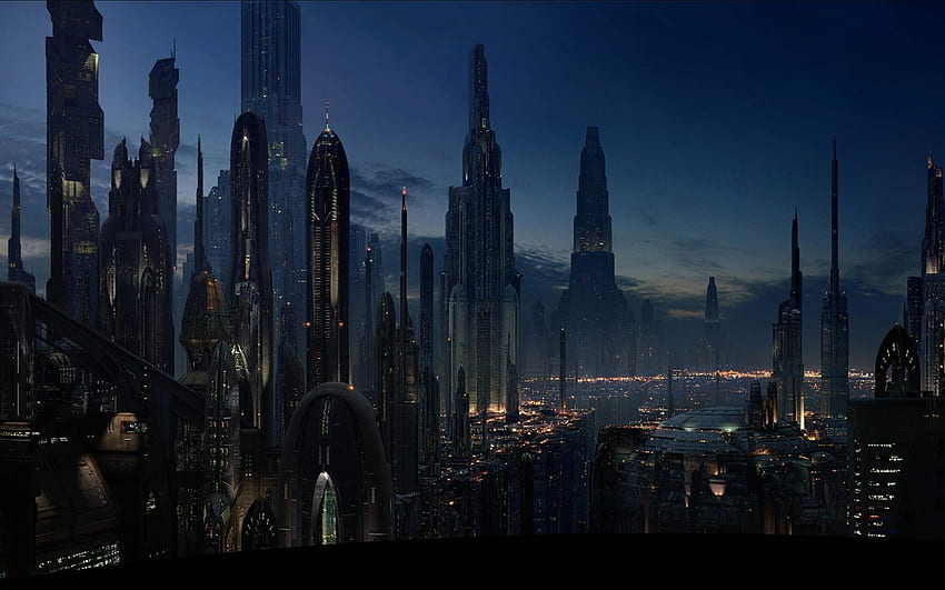 Pemandangan : Coruscant (2560/1600) - Star Wars . Wallpaper HD
