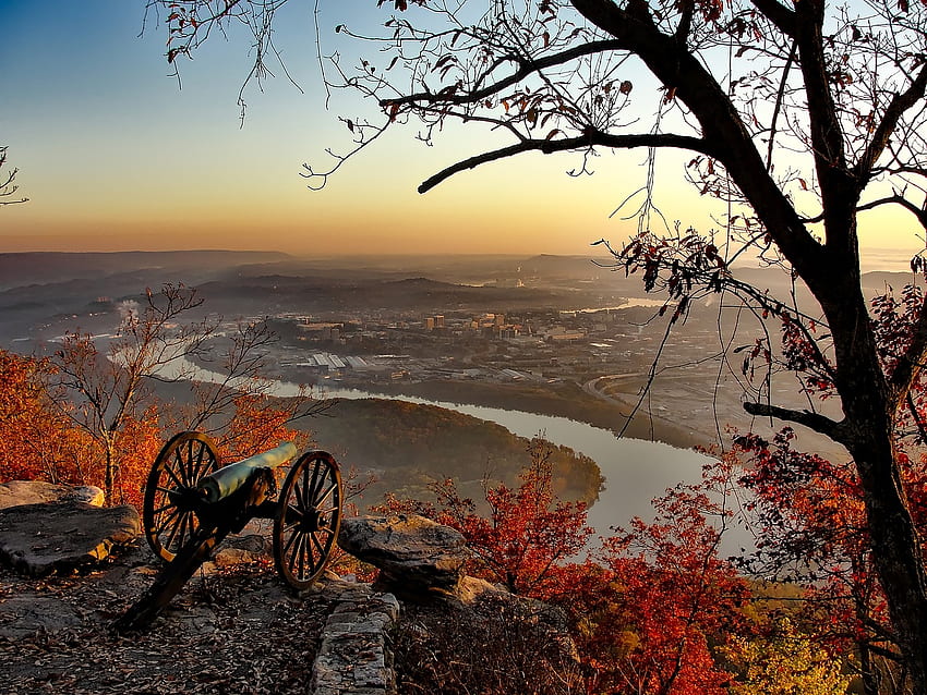 Tennessee River, Tennessee, Hügel, USA, Natur, Fluss HD-Hintergrundbild