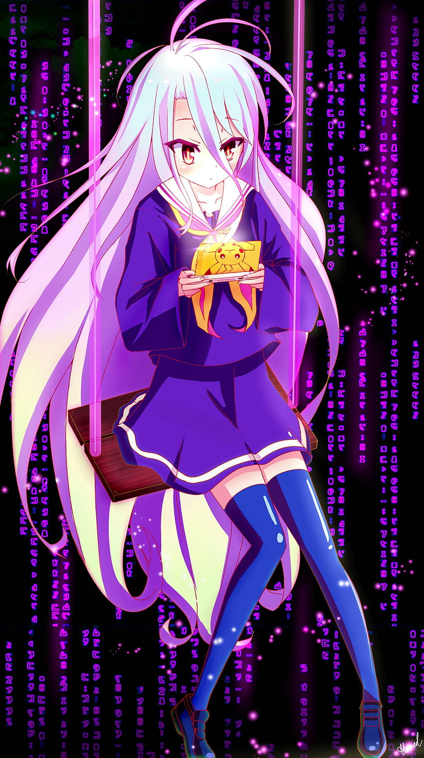 Shiro No Game No Life - - - Съвет HD тапет за телефон