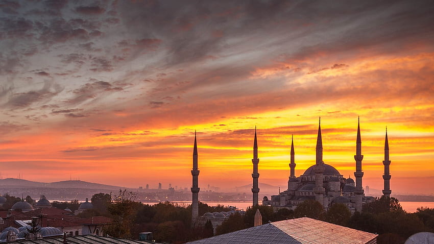 Hagia Sophia, Istanbul, Turkey, Sunset - Hagia Sophia HD wallpaper