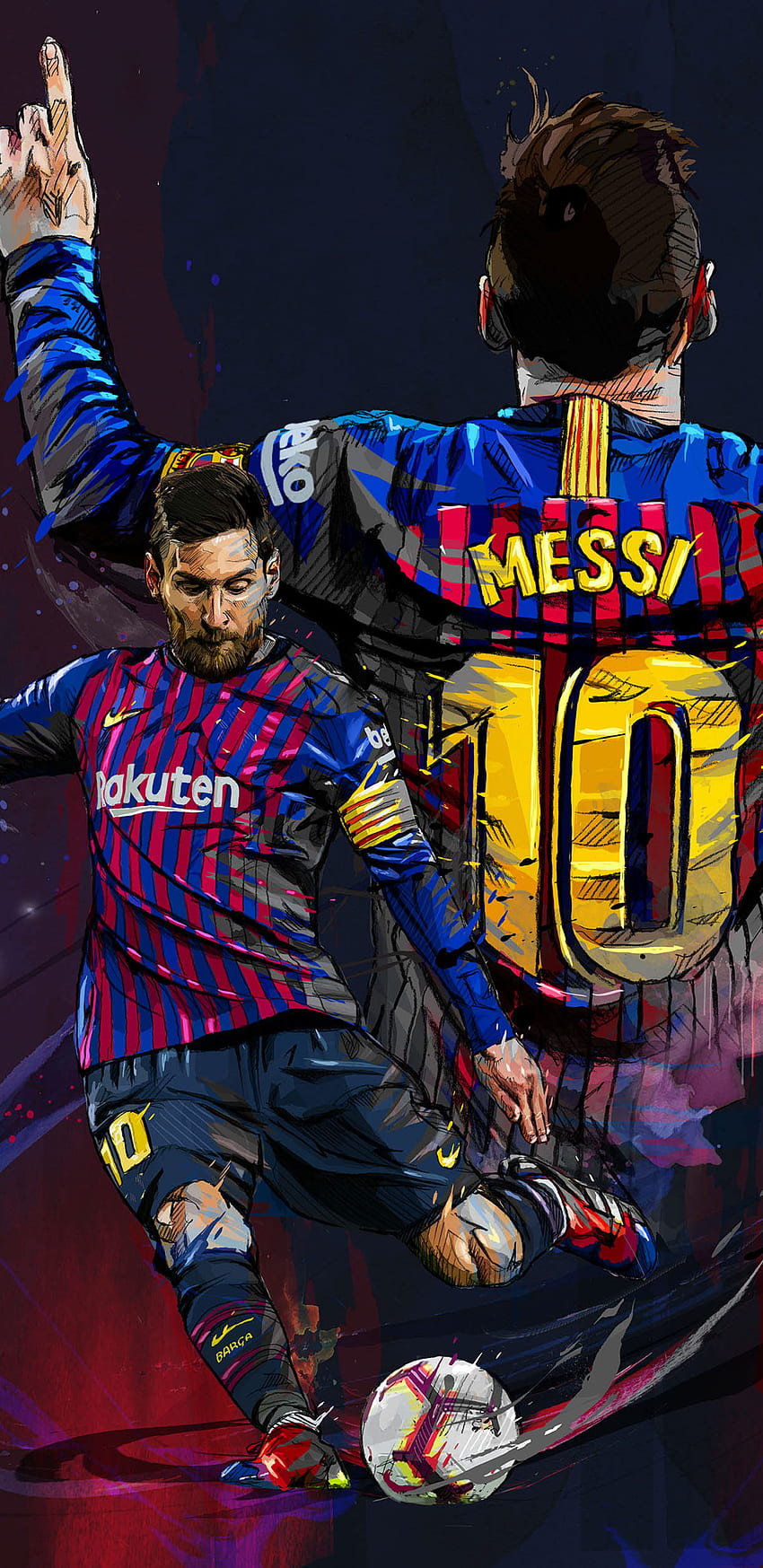 Lionel Messi FC Art Samsung Galaxy Note 9, 8, S9, S8, SQ , , Background, and HD phone wallpaper