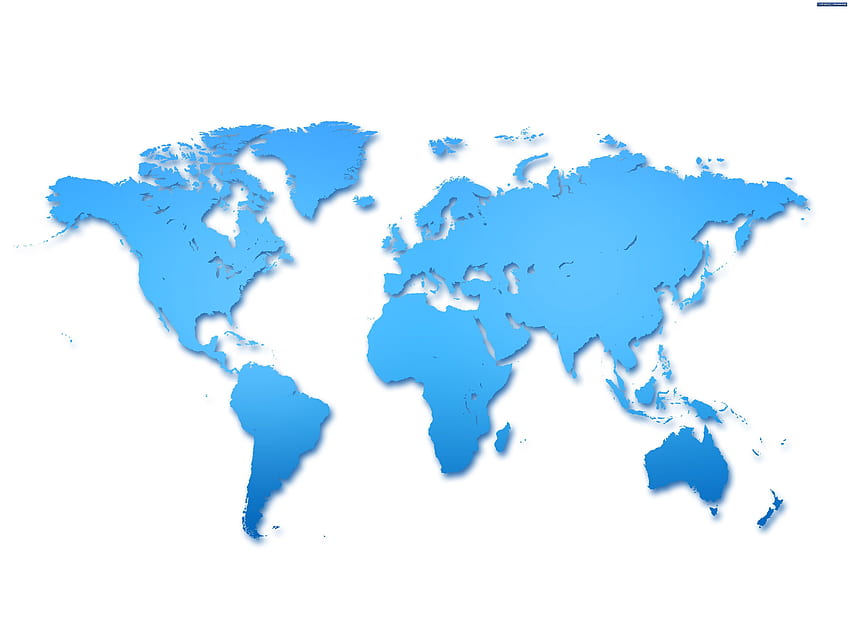 Leere Weltkarte - Weltkarte 3D mit hoher Auflösung - HD-Hintergrundbild