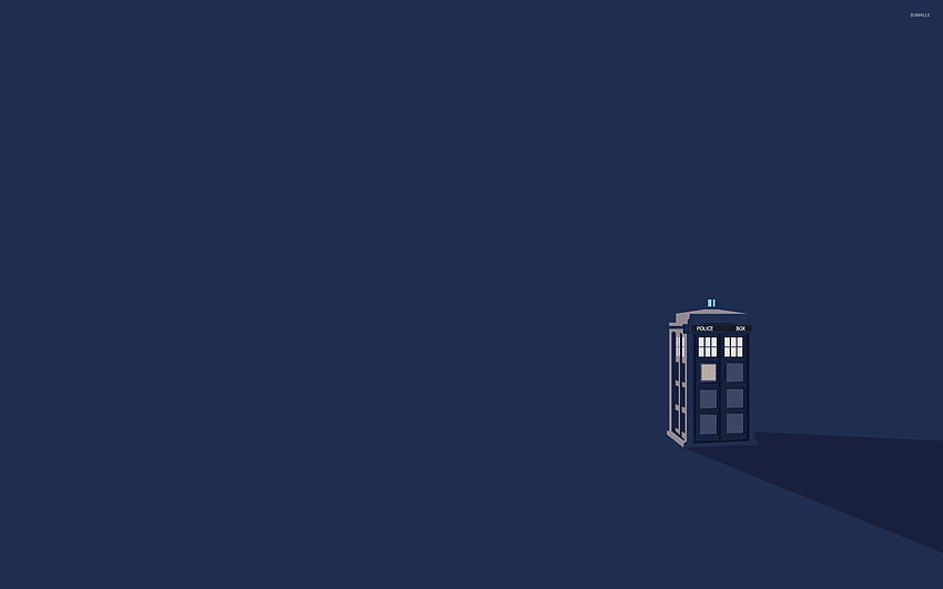 Doctor Who Tardis, minimalistischer Dr. Who HD-Hintergrundbild