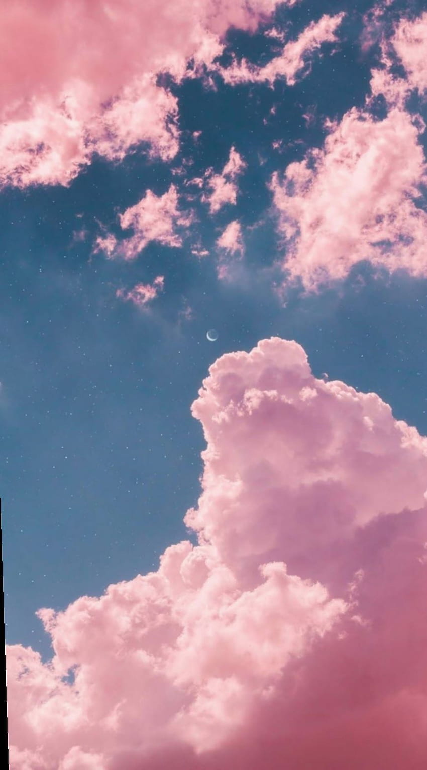Cute Aesthetic Pink in 2020. Night sky, Pastel Aesthetic Clouds HD ...