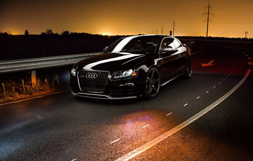 night, audi, black, rs5 for , section audi - HD wallpaper