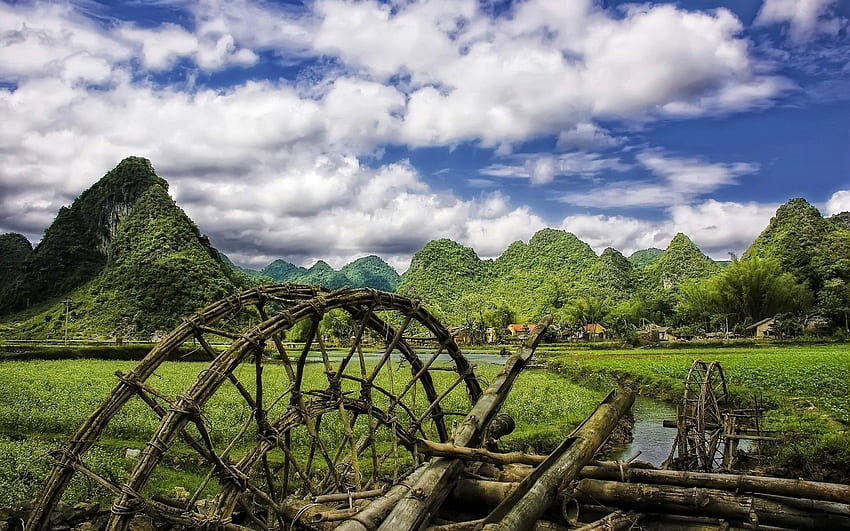 Vietnam Village. for, Vietnam Scenery HD wallpaper