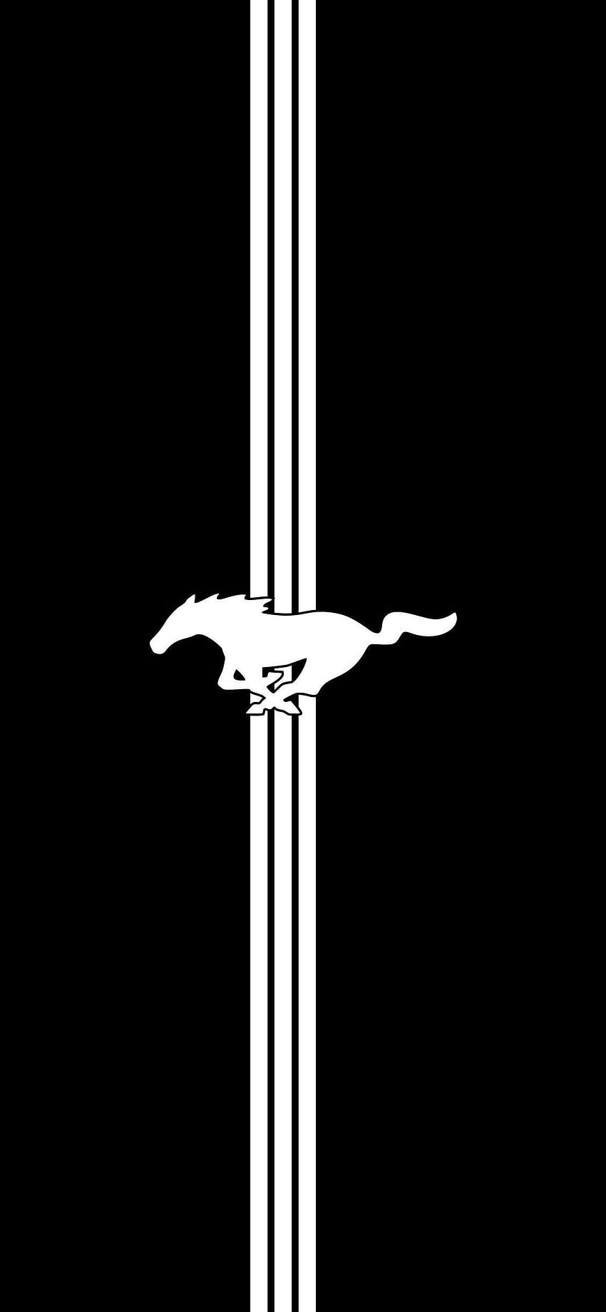 Logotipo Ford Mustang iPhone, emblema Mustang Papel de parede de celular HD
