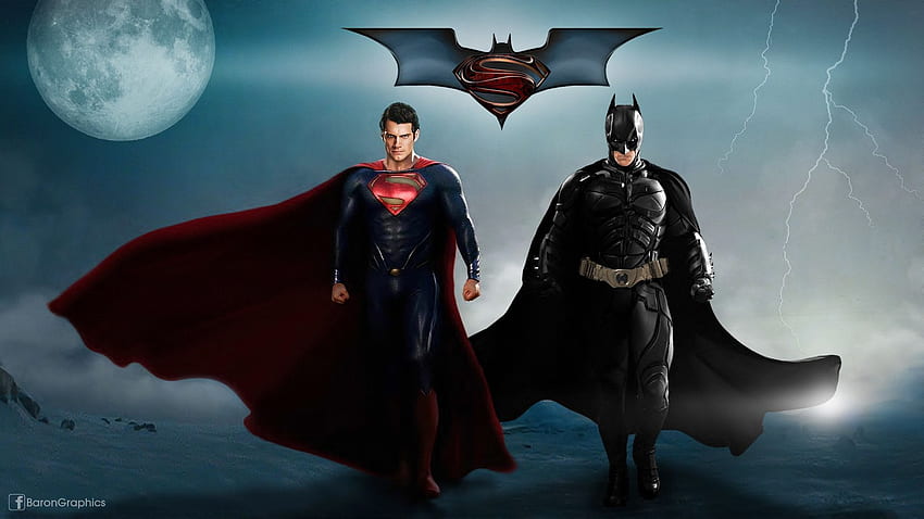 Superman Batman, Superman Dual Screen HD wallpaper