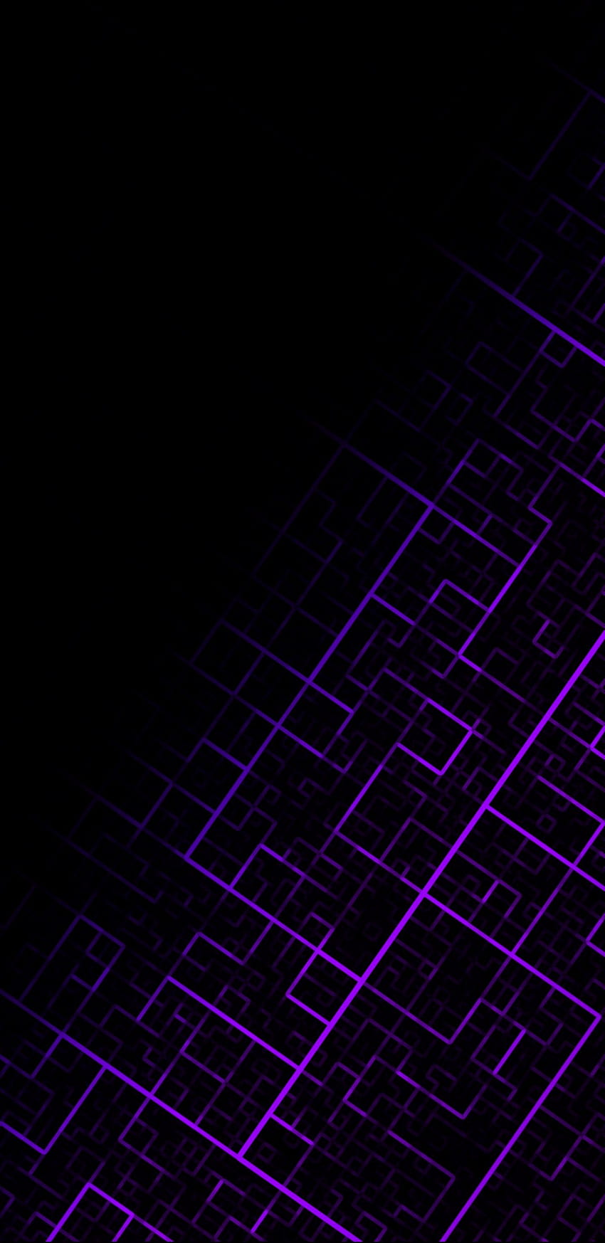 抽象的な, バイオレット, 暗い, パターン, ライン, 紫, 幾何学的です HD電話の壁紙