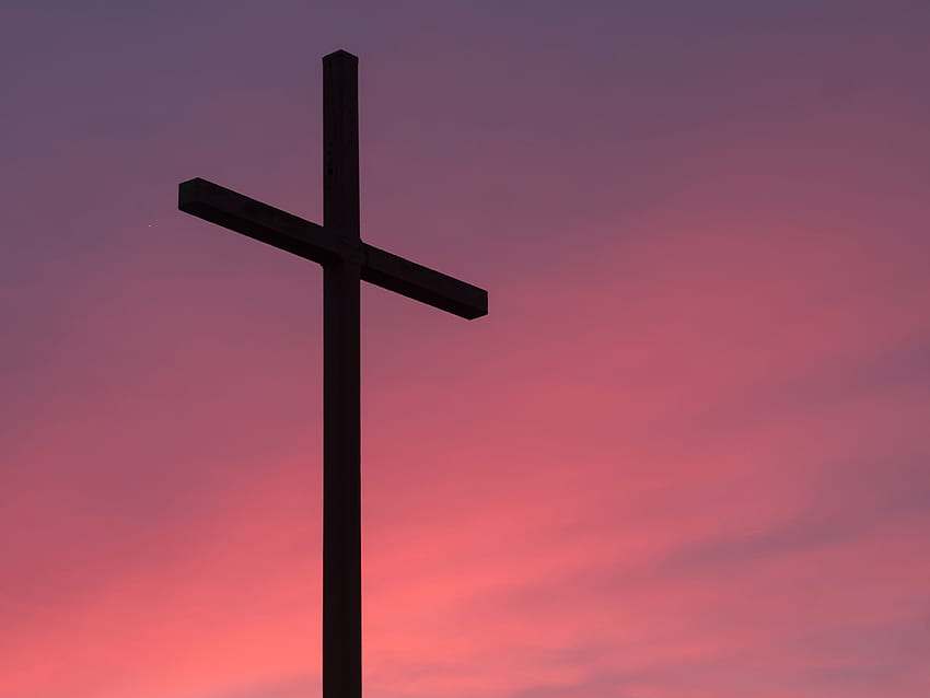 calvary, purple, pink, cross, silhouette, christian, palm sunday, sky, cloudy, passion, stock , red, crucifix, easter, cloud, sunrise, dawn HD wallpaper
