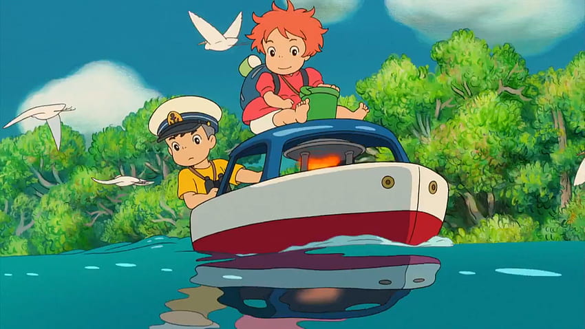 Tumblr - Ponyo On The Cliff By The Sea. Studio ghibli art, Studio ghibli, Ghibli artwork, Ponyo Movie HD wallpaper