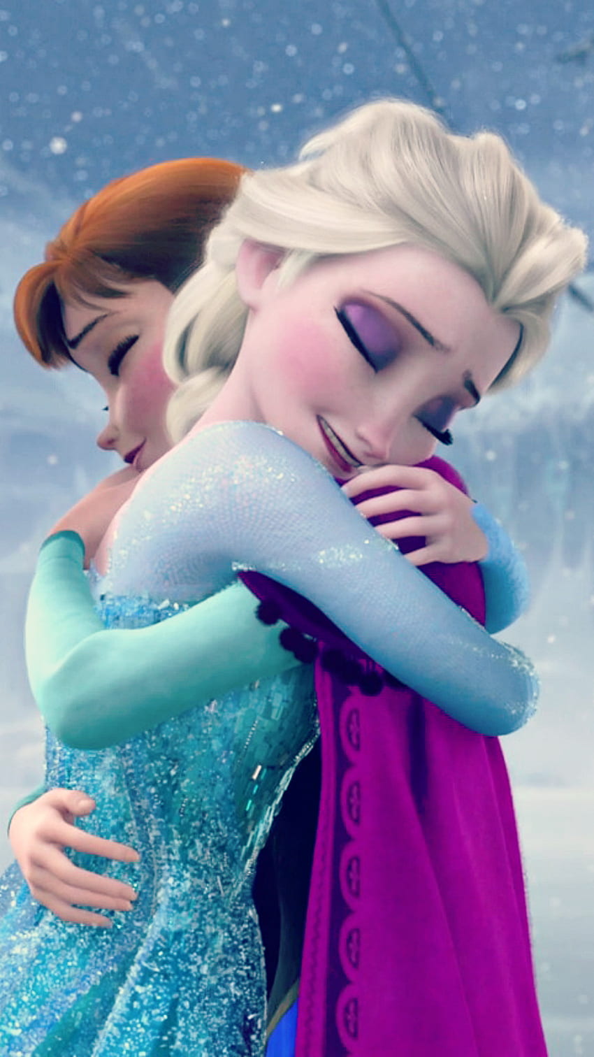 Teléfono Frozen Anna y Elsa - Princesa Anna, Princesa congelada fondo de pantalla del teléfono