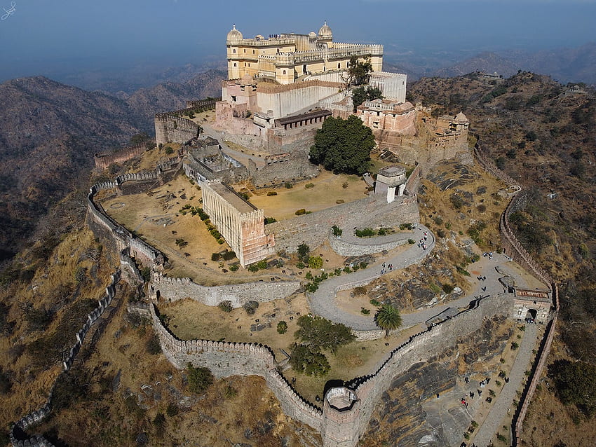 Fort Kumbhalgarh, Rajasthan, Indien HD-Hintergrundbild