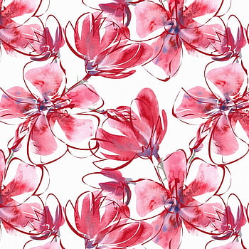Watercolor floral background red HD wallpapers | Pxfuel